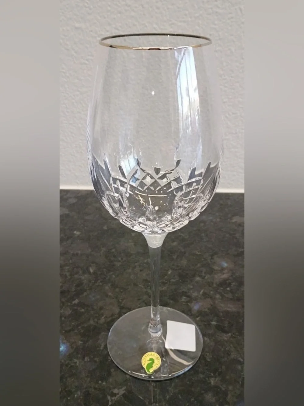 Waterford Lismore Essence Platinum Red Wine Goblet, NEW
